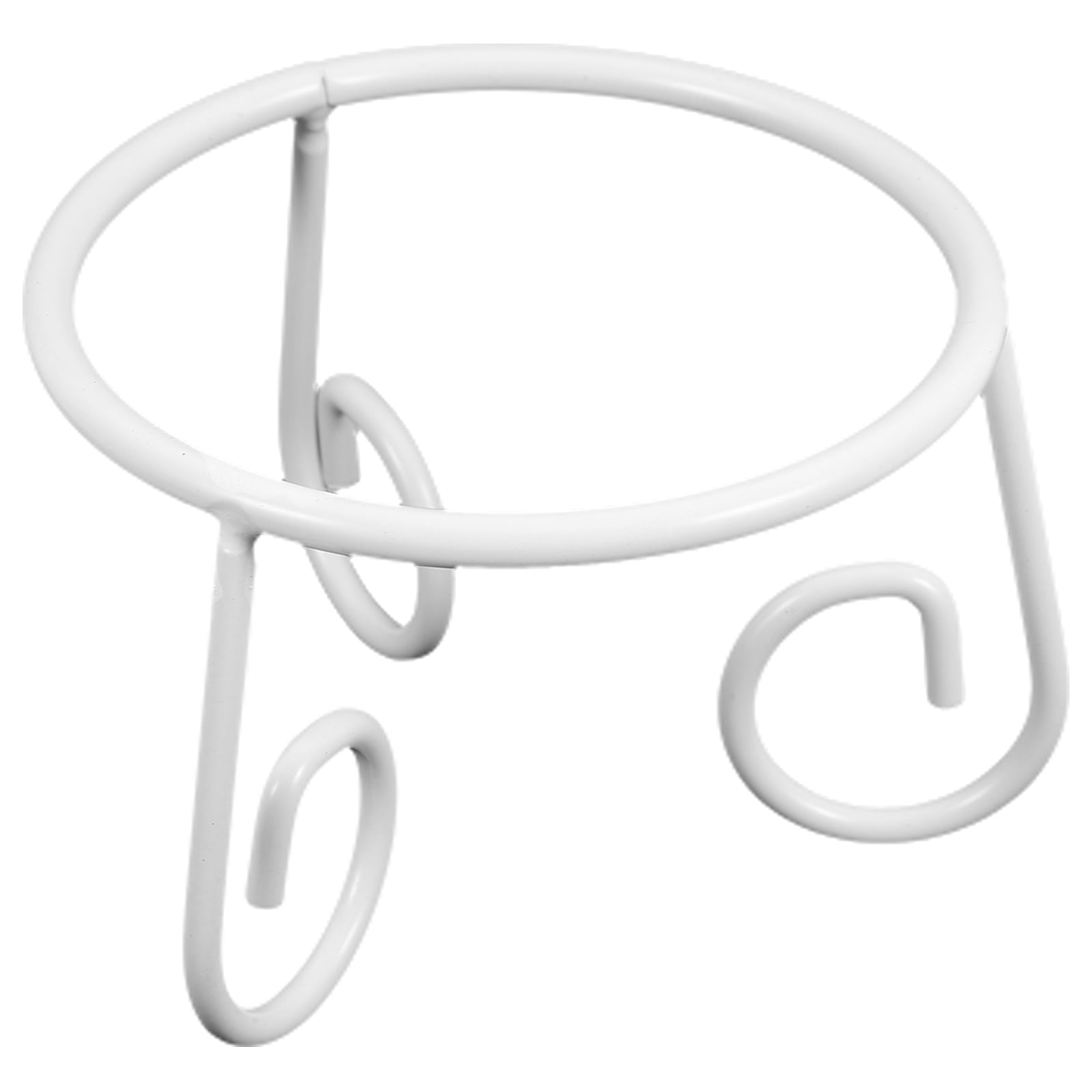 PTOOTP White Iron Garden Gazing Globe Base for Practical and Pleasing Display