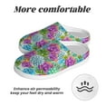 thumbnail image 6 of Lsque Succulents Pattern Womens Comfort Cotton on Scuff With Memory Foam and Anti-skid Sole Slipper-37/38, 6 of 7
