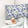 thumbnail image 4 of Fuzoiu Blue Flax Flowers Print Pillow Case with Hidden Zipper,Pillow Covers,Soft and Comfortable Pillowcase-20"x30", 4 of 6