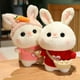 thumbnail image 1 of Lalafanfan conejo de peluche suave para niña, muñeco Kawaii de 30cm con gafas y ropa, regalo2149, 1 of 5