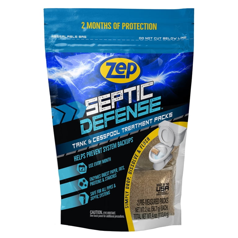 Zep 6-Pack Enzyme-Producing Septic Tank Cleaner & Waste Eliminator