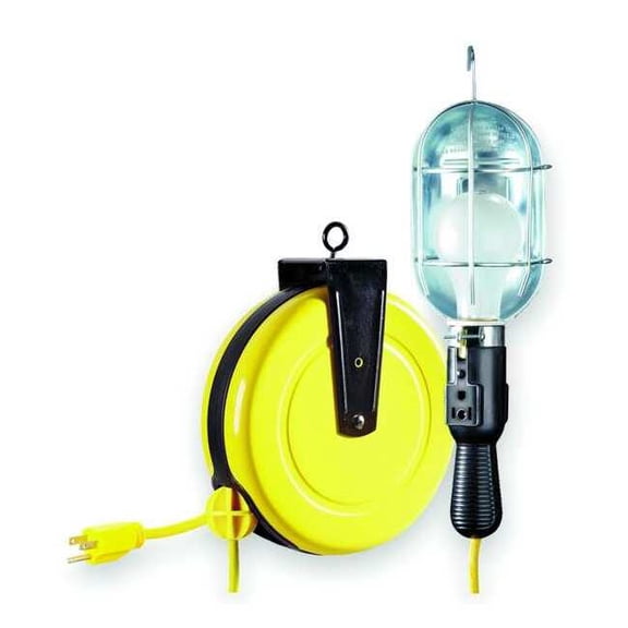 Manufacturer Varies LUMAPRO Incandescent Cord Reel Light, Grade: General 1W943