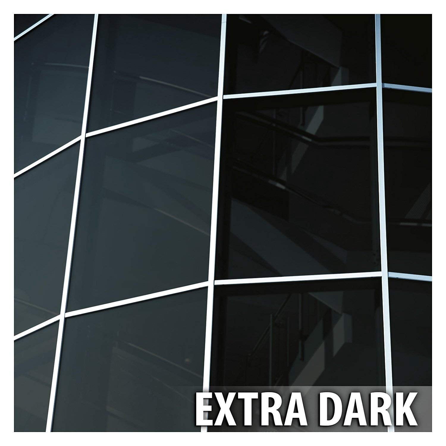 BDF NA20 Daytime Privacy and Sun Control Black (Dark) Window Film 12in X 50ft by BuyDecorativeFilm