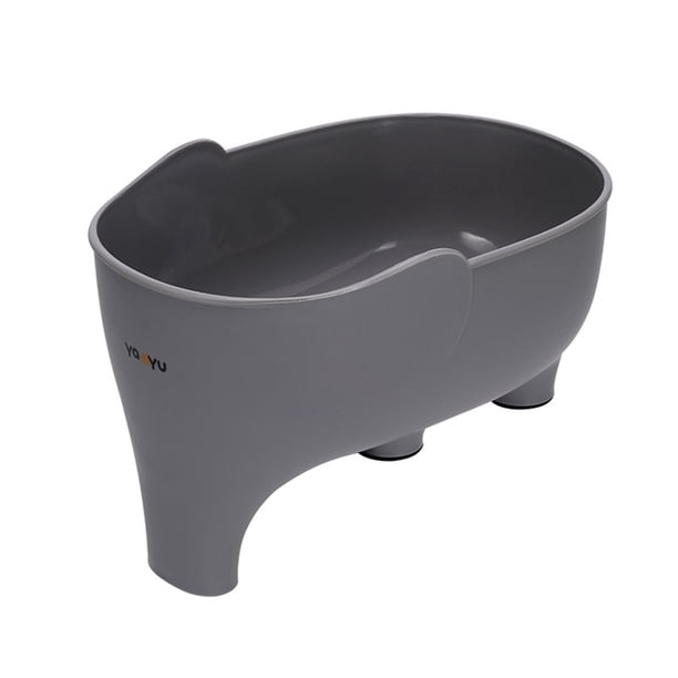 Fiudx Colador de Fregadero con Forma de Elefante, Cesta Multifuncional para Lavar Frutas y Verduras, Estante Colgante Que Ahorra Espacio, Diseño Antideslizante, Organizador de Cocina, Tamaño 10 X 14