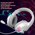 thumbnail image 2 of kurtrusly Wired Headphone Computer Gaming Heavy Bass Microphone Headset USB Adjustable Head Beam 7.1 Channel Earphone, 2 of 8