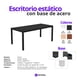 thumbnail image 3 of Escritorio Viena 180x60cm – Negro con Patas Gris Oxford, 3 of 4
