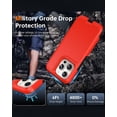 thumbnail image 4 of Diverbox for iPhone 15 Pro Case, 2 in 1 Shockproof DropProof Protective Phone Case with Screen Protector - Red, 4 of 7