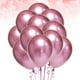 thumbnail image 5 of Globos gruesos de látex de 10 pulgadas, suministros de adornos de fiesta de Color metálico (rosa), 50 Uds., 5 of 6