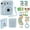 Pastel Blue, variant on Fujifilm Instax Mini 12 Instant Camera with Case, 40 Fuji Films, Decoration Stickers, Frames, Photo Album and More Accessory kit (Pastel Blue)