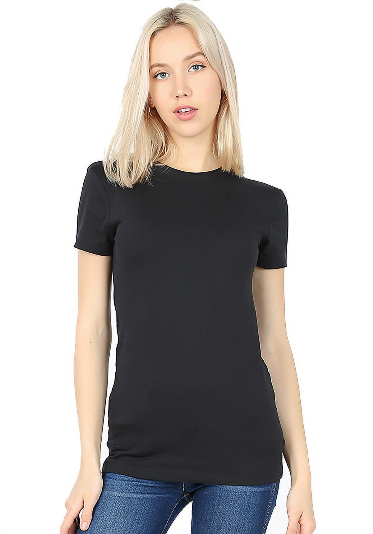 Ladies longline black t shirt Clearance