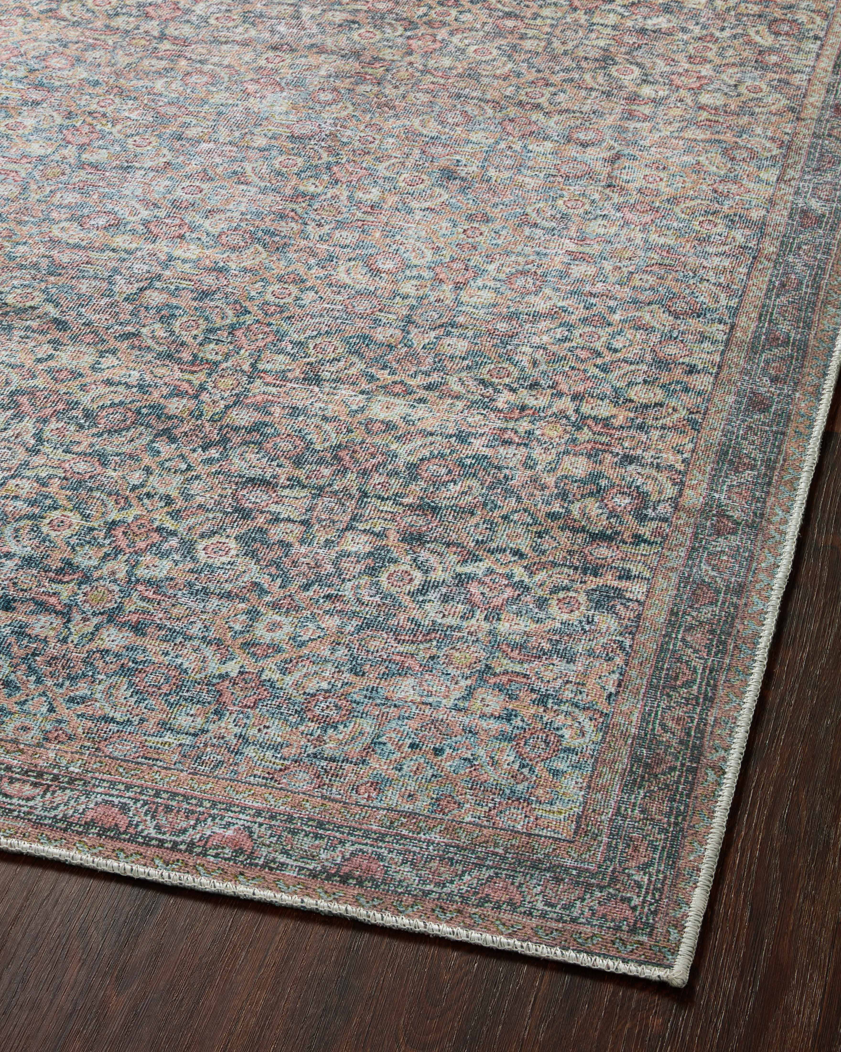 Loloi II Adrian Denim / Multi 2'-3" X 3'-9" Accent Rug