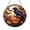 Acrylic 3.5 Inch, variant on Gothic Raven Stained Glass Style Suncatcher, Crow and Pumpkin Window Hanging Art, Autumn Moon Decorative Panel, Spooky Seasonal Home Decor Accent, Unique Halloween Gift