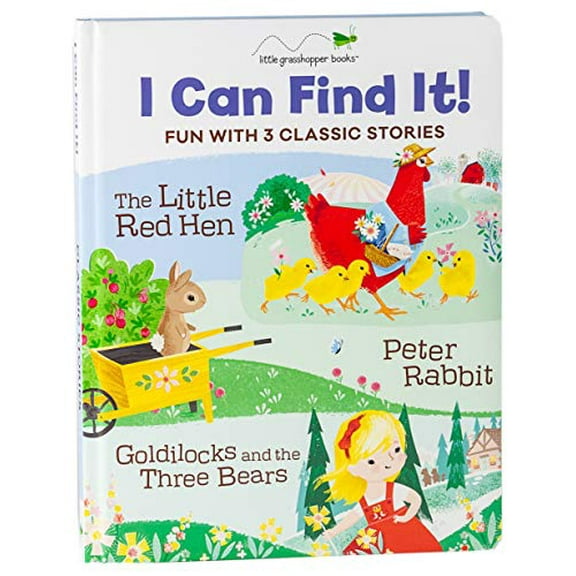 Pre-Owned I Can Find It! Fun with 3 Classic Stories (Large Padded Board Book): The Little Red Hen, Peter Rabbit, Goldilocks and the Three Bears (Board book) 1640309411 9781640309418