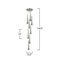 thumbnail image 5 of Artcraft Lighting Sunnyvale Collection 9Light Chandelier Pearl Black and Smoke, 5 of 5