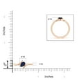 thumbnail image 4 of ANGARA Natural Bypass Pear-Shaped Blue Sapphire Ring in 14K Rose Gold for Women (Size-6x4mm) | September Birthstone, Birthday, Anniversary, Jewelry Gift for Women | Natural Blue Sapphire Ring, 4 of 9