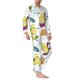 thumbnail image 2 of Balery Orange Green Avocado Pijama para Hombre de Dos Piezas con Manga Larga, Conjunto de Dormir y Descanso Suave con Bolsillos-Large, 2 of 7