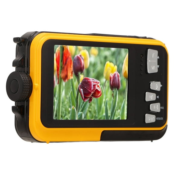 Cámara Subacuática de 2,7 K, Cámara Digital Inmediatamente Full HD de 48 MP Confocque Autico de 10 Pasteles, Cámara Subacuática Compacta Flotante Para Selfies Con Zoom Digital