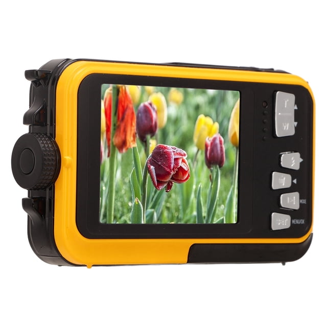 Cámara Subacuática de 2,7 K, Cámara Digital Inmediatamente Full HD de 48 MP Confocque Autico de 10 Pasteles, Cámara Subacuática Compacta Flotante Para Selfies Con Zoom Digital