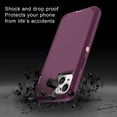 thumbnail image 4 of iPhone 14 Case, iPhone 13 Case Shockproof 3-Layer Full Body Protection [Without Screen Protector] Rugged Heavy Duty Durable Cover Case  Apple iPhone 14/13 6.1-inch, Purple/Pink, 4 of 14