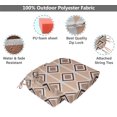 thumbnail image 4 of Vargottam Non Slip DiningChairCushionU-ShapedPrinted Indoor/OutdoorChairPadsHome Decor Reversible & Machine Washable DiningChairPad With String Ties - Set Of 2-Peach, 4 of 8