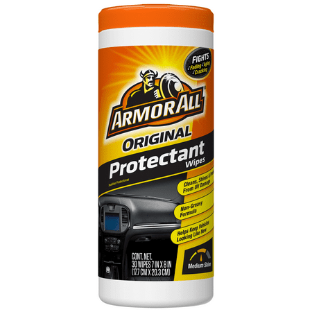 Armor All Original Protectant Wipes, 30 ct, Car Interior (Best Cloth To Wipe Down Car)