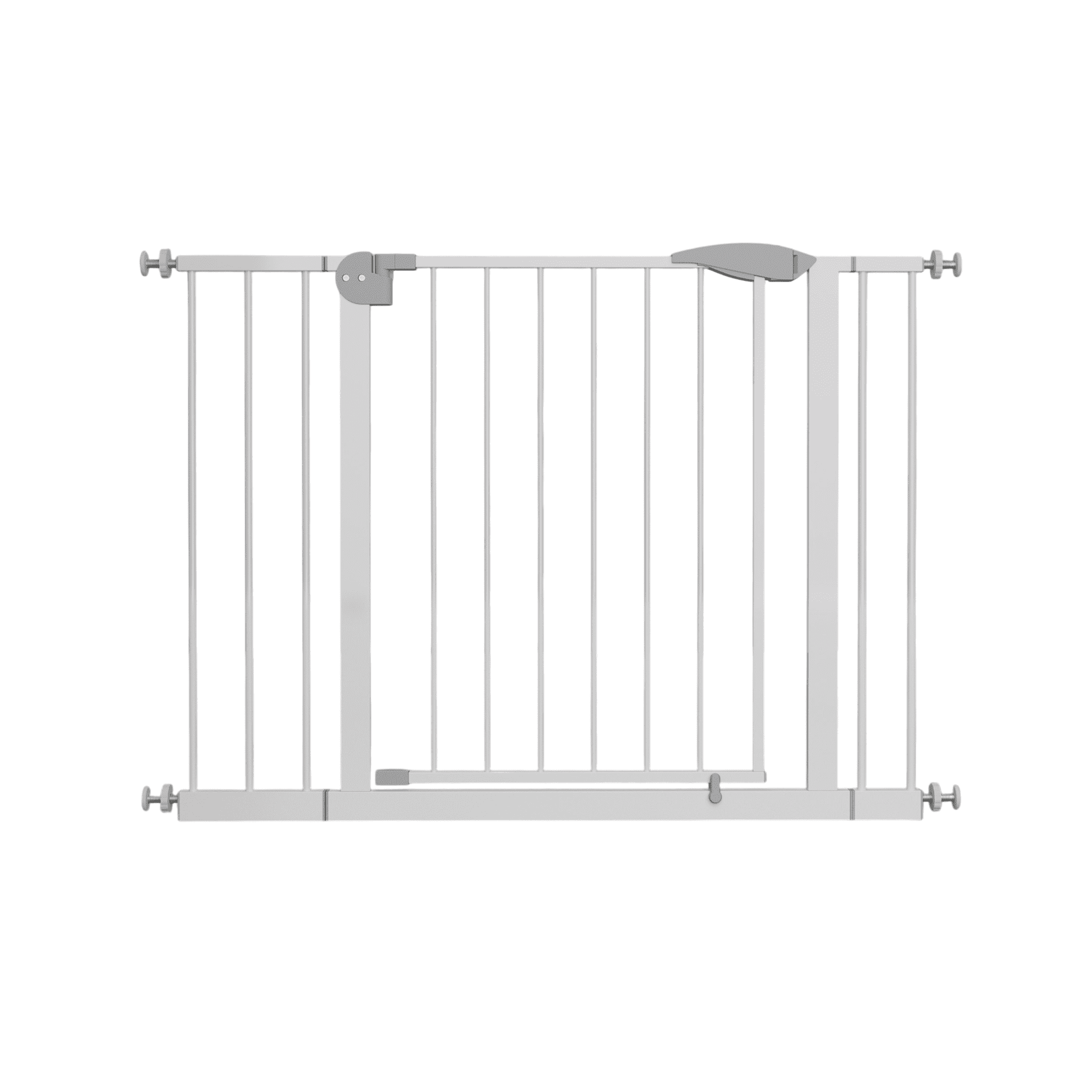 Homy Casa 29.5–45.3 in Wide Baby Gate for Stairs, Walk Thru Pet Gate with Auto Close, White