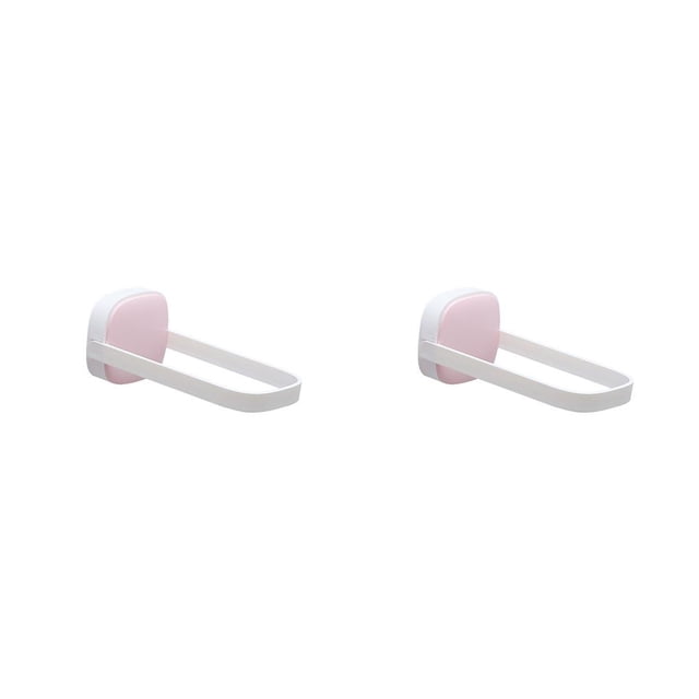 Perchero para ropa Wosthever organizador de almacenamiento plegable de plástico montado en la pared color rosa blanco