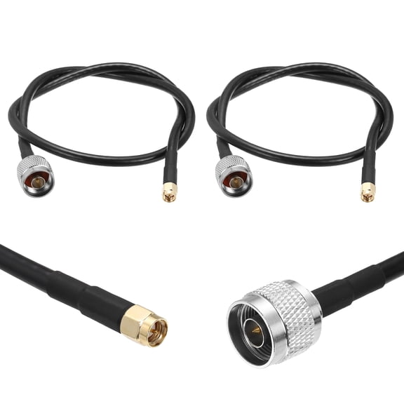 Uxcell KMR/LMR240 Coaxial Extension Cable, 50ohm 25Ft SMA Male to SMA Female RF Low-Loss Coaxial Cable Antenna Extension with Connector for 3G 4G 5G LTE Ham WiFi GPS RF Radio Use