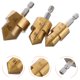 thumbnail image 1 of OUNONA 3Ud Brocas De Taladro Hexagonales Doradas Para Reparación Y Expansión De Tuberías, 1 of 6