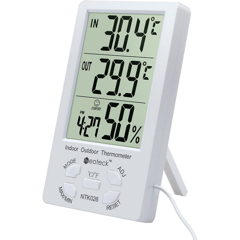 Andoe Indoor Outdoor Thermometer Wireless Digital Hygrometer Temperature  and Humidity Monitor with Touchscreen LCD Backlight 
