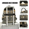 thumbnail image 3 of FORMRS Mini Backpack Purse for Women Travel Daypack Casual Shoulder Bag, Beige Halloween Skeleton, 3 of 7