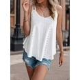 thumbnail image 6 of Weardear Womens Tank Tops Fashion Eyelet Embroidery Sleeveless Camisole Scoop Neck Loose Casual 2024 Summer Clothes Flowy Shirts, 6 of 6
