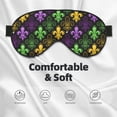 thumbnail image 3 of Xecao Mardi Gras1 for Soft Fluffy Sleeping Blindfold, Nap eye cover tailored for the utmost comfort for girls, women, kids, and adults., 3 of 7