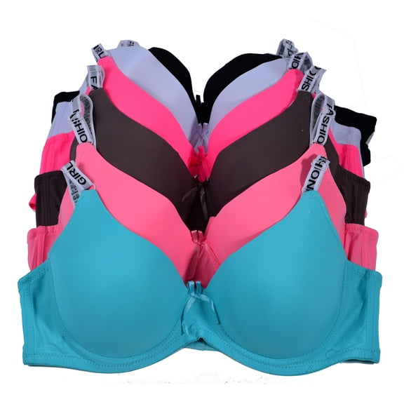 Women Bras 6 Pack of Bra with B cup C cup D cup DD cup 38D (6337)