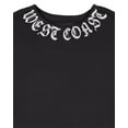 thumbnail image 2 of Daxton Unisex Crewneck Sweatshirt Retro USA Cities State Adult Comfort Fit, West Coast Black White, XS, 2 of 4