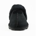 thumbnail image 3 of CLPP'LI Womens Slip on Faux Fur Warm Winter Mules Fluffy Suede Comfy Slippers - Black - 8, 3 of 5