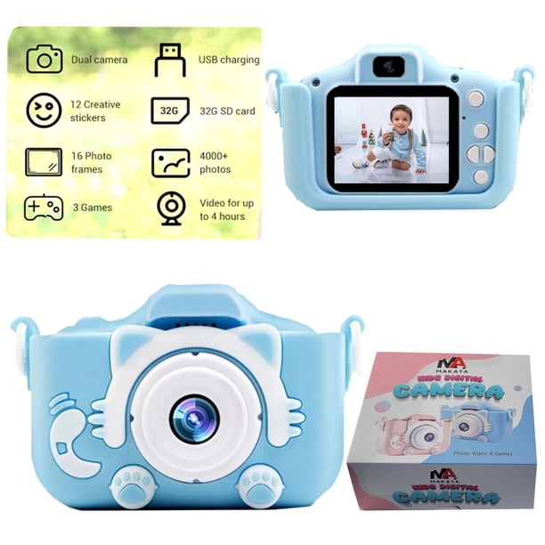 Photo Enfant,2 Pouce Enfant Appareil Photo Numérique,Caméra Vidéo Selfie avec Carte TF 32G Photo Enfant,2 Pouce Enfant Appareil Photo Numérique,Caméra Vidéo Selfie avec Carte TF 32G