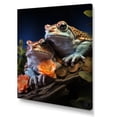 thumbnail image 2 of Designart "Frog Family Animal II" Animals Canvas Art Print, 2 of 5