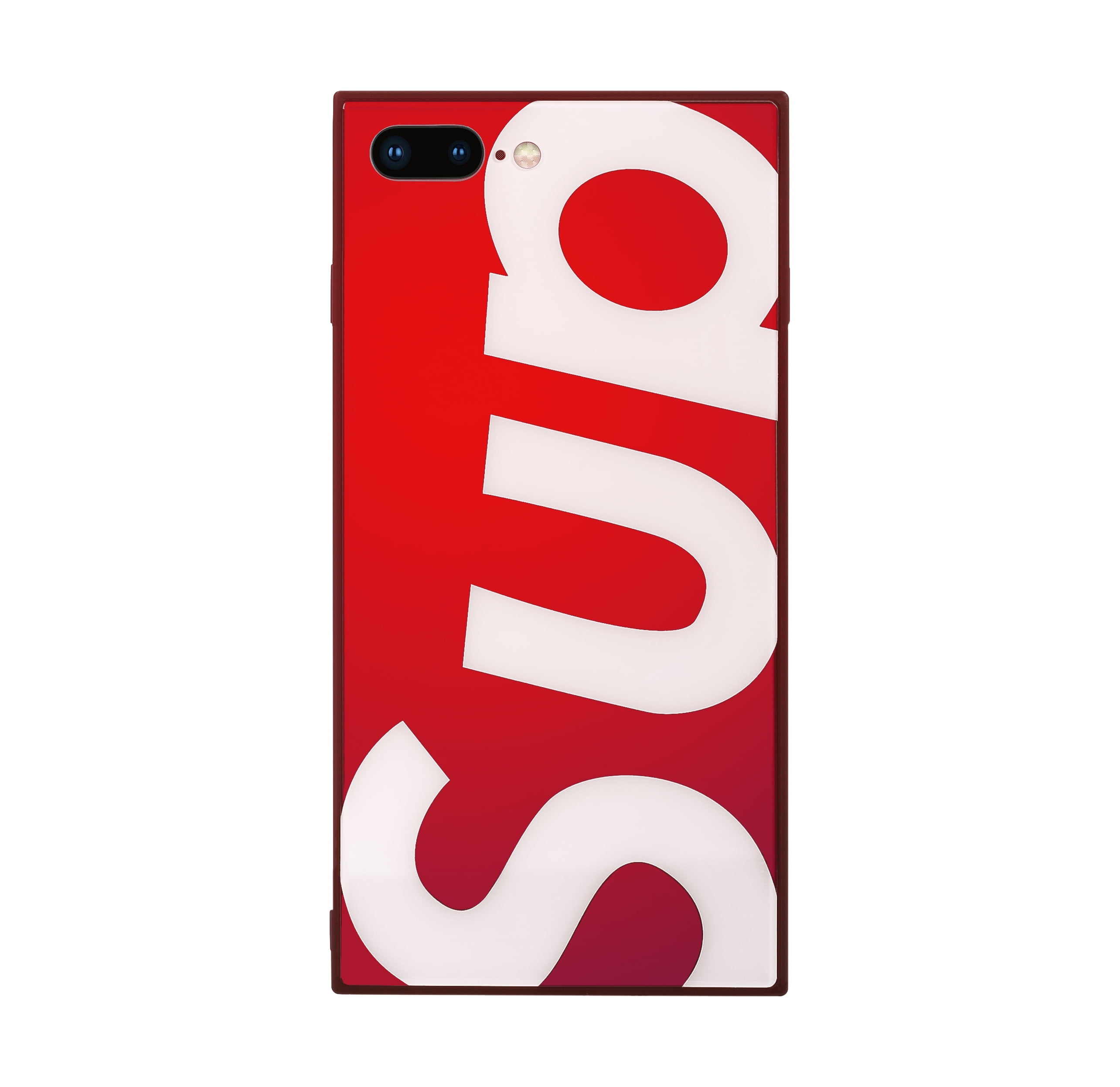 Square Elegant Case Compatible For Iphone 7 8 Plus Chic Tempered Glass Ceramic Case Stylish Cover Shockproof Protective Redsup Iphone 8 7 Plus Walmart Com