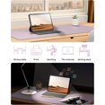 thumbnail image 6 of 23.6" x 13.8" Leather Desk Pad Protector, Office Desk Mat, Large Mouse Pad, Non-Slip PU Leather Desk Blotter, Laptop Desk Pad, Waterproof Desk Writing Pad for Office and Home, 6 of 9