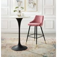 thumbnail image 2 of Bar Stool Chair Barstool, Velvet, Pink, Modern Contemporary Urban Design, Bar Pub Cafe Bistro Hotel Restaurant Hospitality, 2 of 8