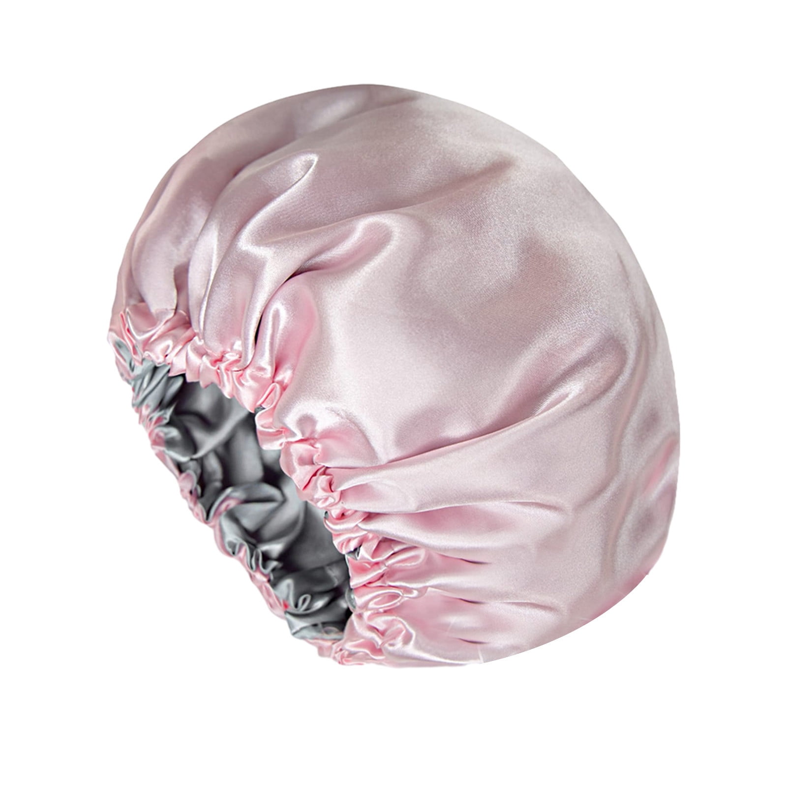 QIIBURR Reversible Silk Satin Cap for Sleeping, Adaptable Button Silk
