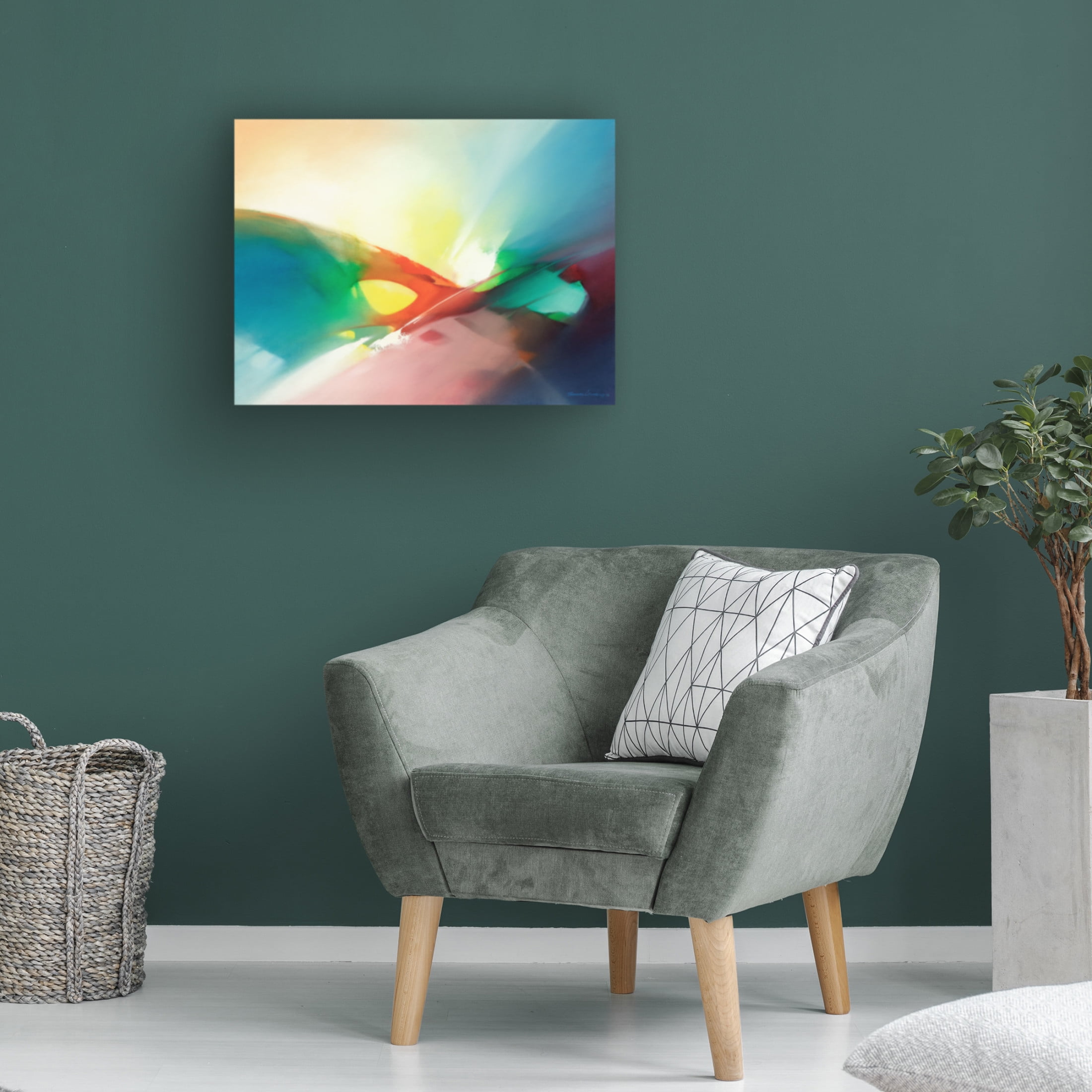 Canvas Wall Art - Thomas Leung 'Feelings' Wall Art for Living Room, Bedroom, or Office Décor by Trademark Fine Art - 47 x 47 Inches