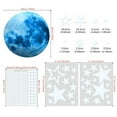 thumbnail image 4 of Pegatinas luminosas de papel tapiz fluorescente Matsuzay 435 piezas para dormitorio DIY Blue435pcs 20cm Luna, 4 of 6