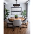thumbnail image 2 of 571-224P-MB-BK Dainolite Everly - 4 Light 2-Tier Pendant In Transitional Style-9 Inches Tall and 20 Inches Wide-Matte Black Finish-Black  Shade Color, 2 of 2