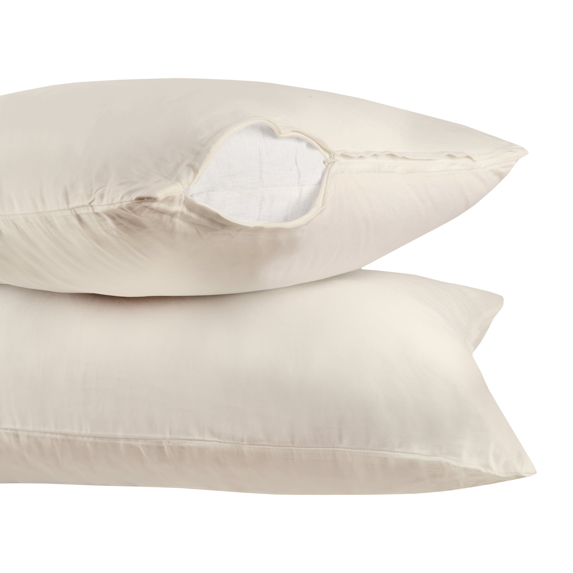 A1HC 100% Organic Cotton Pillowcase, 300 Thread Count, 2-Piece GOTS Certified , Fair Trade Certified, Soft & Silky Sateen Weave