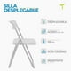 thumbnail image 2 of Silla Plegable Acero Tubular Calibre 18 VIVIANA Plástico Resistente C/ Patas Antiderrapante Multifuncional Onof, 2 of 6