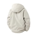 thumbnail image 4 of QATAINLAV Men's Full Zip up Waterproof Hooded Jacket Casual Big and Tall Raincoat Windbreaker Hiking Outerwear with Pockets White,M, 4 of 8