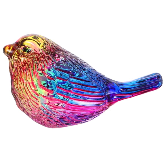 Figuras de pájaros de cristal, estatua de pájaro de cristal, minifigura de animal, pisapapeles coleccionable para decoración del hogar y estantes para amantes.