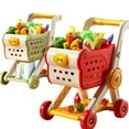 thumbnail image 2 of Kids Shopping Cart,Toddleres Grocery Trolley, Baby Push Wagons,Interactives Pretend Market Toys,Fake Food Kitchen Toys Interactive Game For Boys Girls Preschool Learning Activities, 2 of 7